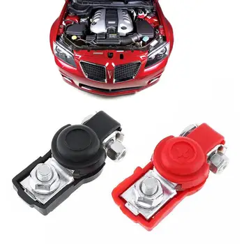 1 пара антикоррозийных металлических автомобильных красно-черных проводов, клеммы аккумулятора С винтовыми зажимами, универсальные аксессуары для модификации автомобиля