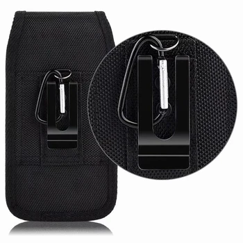 10 см, походная тактическая сумка для телефона, Армейская черная сумка, поясная сумка с крючком и петлей, нейлоновый чехол для мобильного телефона
