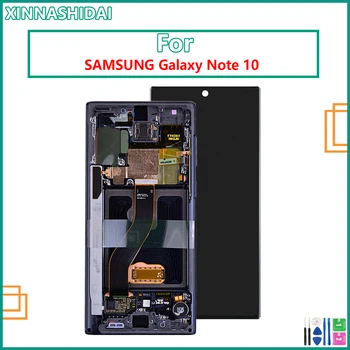 100% Протестированный ЖК-дисплей Для Samsung Galaxy Note 10 Note10 5G SM-N970F N970A N970U ЖК-дисплей С Сенсорным Экраном и Цифровым Преобразователем В сборе С Рамкой