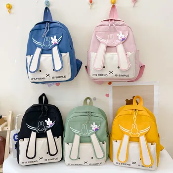 2023 Новый детский рюкзак Мультяшная милая сумка для детей начальной школы Сумка с кроликом Модный рюкзак для мальчиков и девочек kawaii backpack