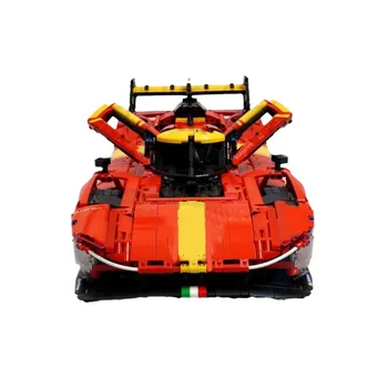3875 шт., модель суперкара MOC 1:8, креативная сборка, игрушечный гоночный автомобиль, модель, технологический строительный блок, детский Рождественский подарок