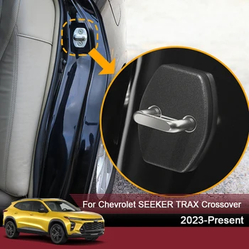 4шт Для кроссовера Chevrolet Seeker Trax 2023-2025 Автомобильные защитные чехлы из АБС-пластика для дверного замка автомобиля, защитные чехлы для рычагов проверки дверей