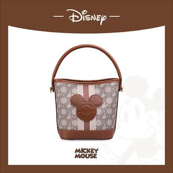 Disney Для женщин, роскошная модная корзина для овощей, сумка через плечо, кожаная сумка-ведро большой емкости, женская сумочка подмышками, кошелек