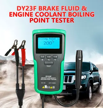 DUOYI DY23F 12V Тестер автоматической тормозной жидкости Цифровой автомобильный инструмент для измерения тормозного масла DOT3/4/5/5.1 Дисплей проверки индикатора HD Auto Oil tool