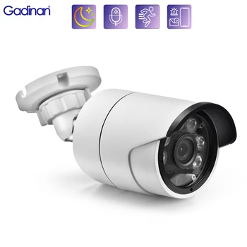 Gadinan HD 4K 8MP IP-Камера POE SONY IMX415 Цветное Ночное Видение Аудио Защита Безопасности Видеонаблюдение Наружная Камера Видеонаблюдения