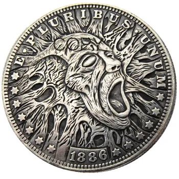 HB (15) Монеты-копии Hobo 1886 Morgan Dollar с серебряным покрытием