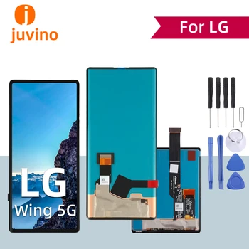 Juvino Для LG Wing 5G LCD LMF100N Оригинальный Экран Дисплея и Дигитайзер Сенсорного Экрана в Сборе с Инструментами для Ремонта