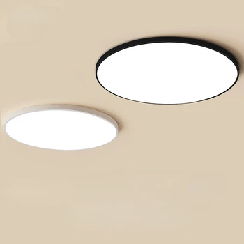 L Светодиодный потолочный светильник с тремя защитами, Ультратонкий круглый Водонепроницаемый Светильник для ванной комнаты, балкона, спальни, кухни, освещения в проходе, коридоре