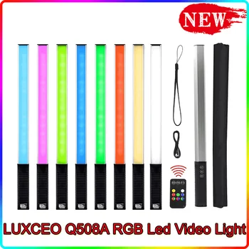 LUXCEO Q508A RGB LED Video Fill Light Полноцветный Красочный Ручной 10W 3000K Flash Light stick Speedlight Фотографическое Освещение