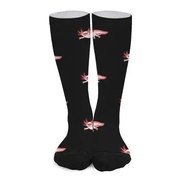 Аксалотль - Ambystoma mexicanum - Мексиканская ходячая рыба - Носки с аксолотлем, Забавные носки, спортивные носки, женские мужские носки с принтом