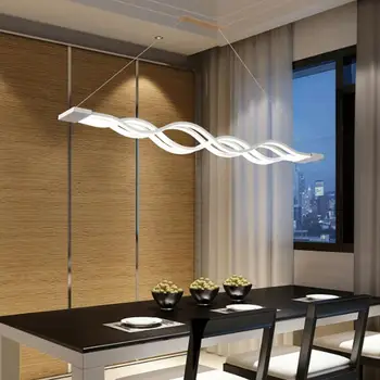 Волновой дизайн Yonntech мощностью 80 Вт, современная столовая, кабинет, кухня, подвесной светильник, барная стойка 110 В-265 В