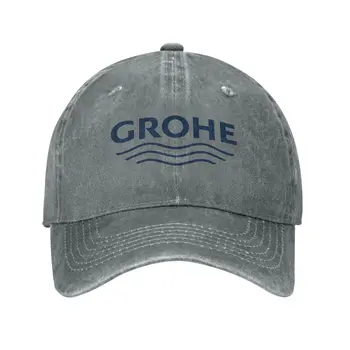 Графическая повседневная Джинсовая кепка с логотипом Grohe, Вязаная шапка, Бейсболка
