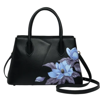 Женские сумки в китайском стиле из 100% натуральной кожи черного цвета, новая сумка-тоут 2023, женские кошельки из коровьей кожи, зима # YC353