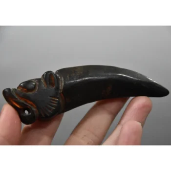 Китайская древняя культура Хуншань Подвеска из метеорита с зубом Тигра ручной работы