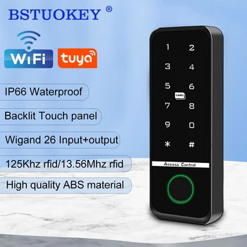Клавиатура дверного замка Tuya Smart с отпечатками пальцев, Wifi, Водонепроницаемый IP66, код доступа к наружным воротам, RFID IC-карта, приложение, электрический замок для входа без ключа