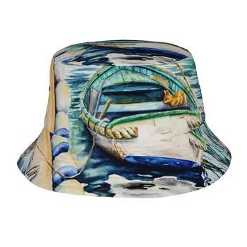 Лодка в море с кошками, панама для мужчин и женщин, Рыбацкие летние кепки для походов на открытом воздухе