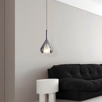 Минималистичный светильник для прикроватной тумбочки в спальне роскошный скандинавский дизайнерский креативный фон на стене ресторана маленькая люстра из меди