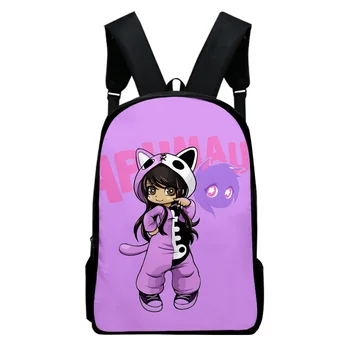 Мода Aphmau мерч мода Оксфорд плечо мальчика, девочки, рюкзак печатные мульти молния пакет повседневная Студенческая школьная сумка