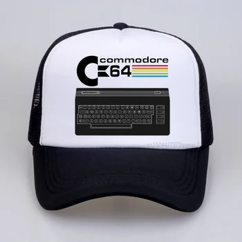 Модная летняя бейсболка Commodore 64, Дышащая Повседневная Шляпа с козырьком, сетчатые шляпы для дальнобойщиков gorras