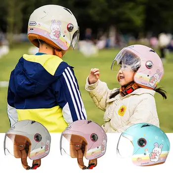 Мотоциклетные детские шлемы, Универсальная легкая защита от солнца, Защитные шлемы для езды на мотоцикле, скутере, Аксессуары
