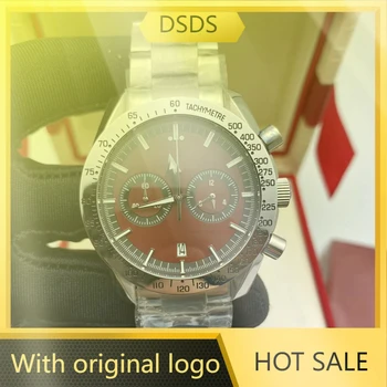 Мужские часы Dsds 904l, кварцевые часы из нержавеющей стали 44 мм-OG