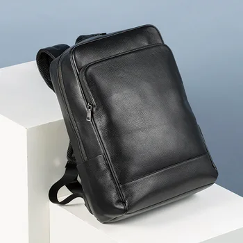 Мужской 15,6-дюймовый рюкзак для ноутбука, школьная сумка, мужские рюкзаки из натуральной кожи, дорожный рюкзак для подростков, рюкзак для студентов, мужской рюкзак Mochila