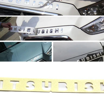Наклейка с логотипом автомобиля, Эмблемой, значком, Задняя Наклейка для Mitsubishi Outlander Lancer ASX I200 Pajero V73 V93 V97, Наклейка на капот Mitsubishi
