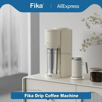 Новая капельная кофемашина FIKA 220 В для домашнего офиса, итальянская кофеварка Americano Espresso, электрический прибор для автоматического помола