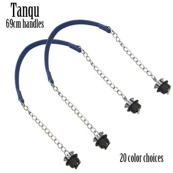 Новинка 2023 года TANQU 1 Пара Obag Серебряная Короткая одинарная толстая цепочка С металлическим покрытием, Винт для круглой ручки сумки, женская сумка через плечо.