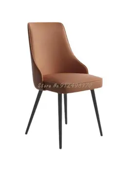 Обеденный стул домашний современный минималистичный ресторанный стул со спинкой для отдыха железный стул для кафе Nordic luxury hotel chair