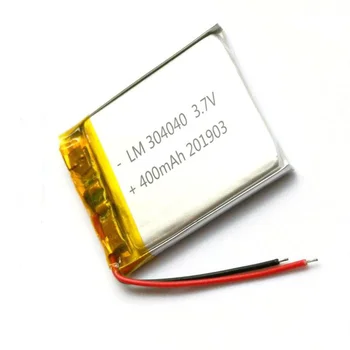 Перезаряжаемый литий-полимерно-ионный аккумулятор 3,7 В 400 мАч 304040 для камеры POWER BANK DVD GPS SMART WATCH TABLET