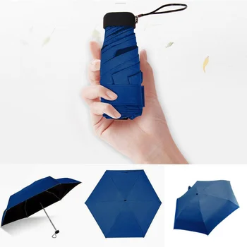 Плоский зонт, складной зонт, дорожный карманный зонт от солнца, легкий Маленький женский Дождевой Мини-зонт от дождя