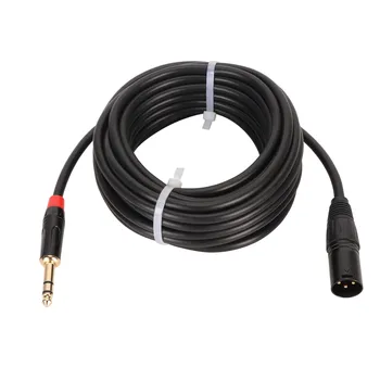 Разъем XLR к кабелю 6,35 мм Предотвращает помехи 26,2 фута Гибкий четвертьдюймовый штекерный кабель для микрофонов