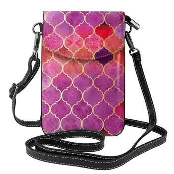 Розовая сумка через плечо с омбре Mozaik Morroco Уличные Женские сумки Подарки Винтажный Кожаный кошелек