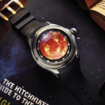 Роскошные Автоматические Часы Mars Модные Часы Из Пузырькового Стекла Мужские 46 мм Механические Наручные Часы Art Eye Ball Dial Clocks KAFYASE 2023