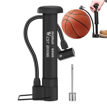 Ручные баскетбольные насосы с шариковым насосом с иглами | Компактные устройства для накачивания воздушных насосов и аксессуары для спортивных мячей, велосипедов