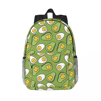 Рюкзак с рисунком из яиц и авокадо с фруктами, рюкзак для мужчин и женщин, школьный рюкзак для ноутбука, сумки для студентов колледжа
