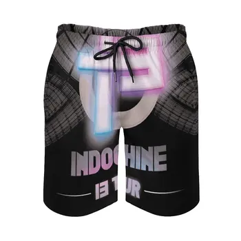 Самая Популярная индокитайская рок-группа Indochine - Anime BeachVintage С Регулируемым шнурком, Дышащие Быстросохнущие Пляжные брюки Sportssports L