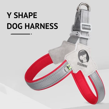 Светоотражающая шлейка для собак формы y седло стиль дышащий Пэт упряжь французский бульдог нагрудный ремень регулируемый для маленьких больших собак