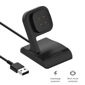 Сменный кабель для зарядки смарт-часов, USB-зарядное устройство для Fitbit Versa 3/ Fitbit Sense, док-станция для зарядки, Адаптер питания для часов