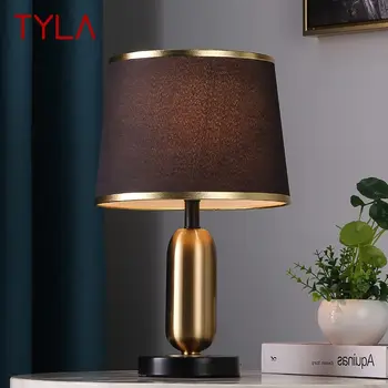 Современная настольная лампа TYLA LED Nordic Creative Black Gold Простой Прикроватный светильник для дома, гостиной, спальни