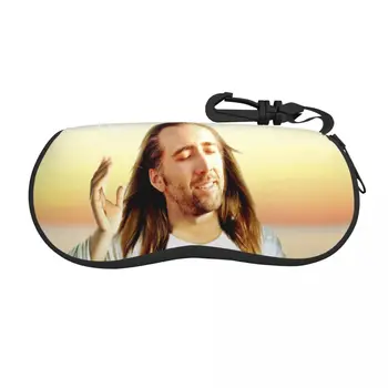 Солнцезащитные очки Nicolas Cage Мягкий футляр Неопреновая застежка-молния Jesus Meme Shell Футляр для очков На Заказ Защитная коробка для очков