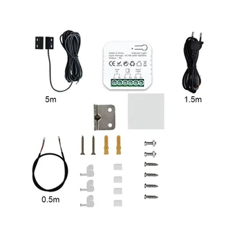 Умный контроллер открывания гаражных ворот Tuya ZigBee с сенсором Поддержка управления приложением Работает с для Alexa Google Home EU Plug