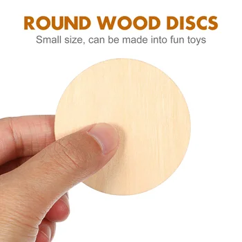 Цветная круглая древесная щепа, кусочки деревянных дисков, Заготовки из незаконченных ломтиков, центральные детали