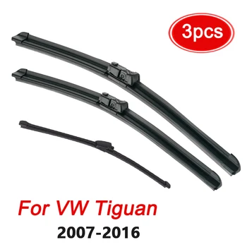 Щетки стеклоочистителя для VW Tiguan Переднее Заднее стекло 2016 2015 2014 2013 2012 2011 2010 2009 2008 2007 Комплект